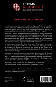 L'Homme et la Société N° 213, 2020/2 Théâtralité de la machine