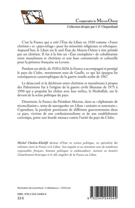 La France et le Liban (1920-2020). Cent ans de solidarité