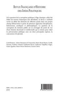 Revue française d'Histoire des idées politiques N° 54, 2e semestre 2021 La corruption du ministre public