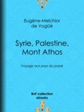 Eugène-Melchior Vogüé (de) - Syrie, Palestine, Mont Athos - Voyage aux pays du passé.