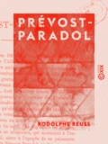Rodolphe Reuss - Prévost-Paradol - Étude.