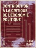 Karl Marx et Laura Lafargue - Contribution à la critique de l'économie politique.
