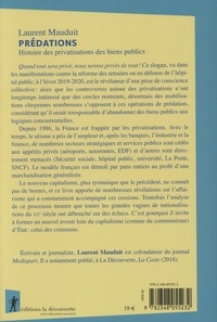 Prédations. Histoire des privatisations des biens publics