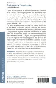 Sociologie de l'immigration 3e édition