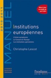 Christophe Lescot - Institutions européennes 2010-2011.