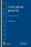 Harald Renout et François Fourment - Droit pénal général.