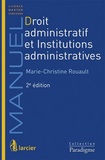 Marie-Christine Rouault - Droit administratif et Institutions administratives.