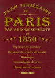 Marie-Odile Mergnac - Plan Itinéraire de Paris par arrondissements en 1850.