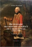 Gilbert Bodinier - Dictionnaire des officiers généraux de l'armée royale (1763-1792) - Tome 4, Lettres P à Z.