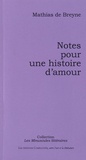 Mathias de Breyne - Notes pour une histoire d'amour.