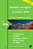 Alexandre Hérault et Julien Dumont - Annales des Concours 2024 – PSI Physique, Modélisation et Chimie - concours e3a CCINP Mines Centrale Polytechnique.
