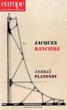Jean-Baptiste Para - Europe N° 1097-1098, septembre-octobre 2020 : Jacques Rancière ; Andreï Platonov.