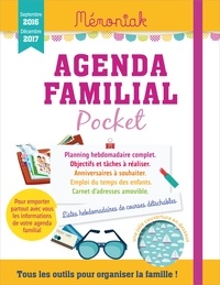  Editions 365 - Agenda familial pocket - Septembre 2016-décembre 2017.