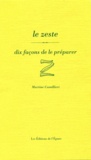 Martine Camillieri - Le zeste, dix façons de le préparer.