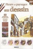 Editions ESI - Fleurs et paysages au dessin - 50 Réalisations en pas à pas, esquisses incluses. 1 DVD