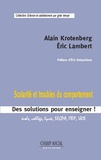 Alain Krotenberg et Eric Lambert - Scolarité et troubles du comportement.