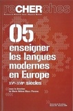 Marie-Hélène Maux-Piovano - Recherches N° 5/Antomne 2010 : Enseigner les langues modernes en Europe (XVe-XVIIe siècles).