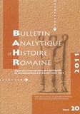 Catherine Douvier et Michel Matter - Bulletin analytique d'histoire romaine N° 20/2011 : .
