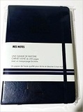  Nemesis - Notes cuir bleu de four - Carnet ligné de 200 pages avec un marque-page bicolore.