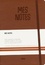  Nemesis - Notes cuir caramel - Mes notes - Une gamme de papeterie - Carnet ligné de 200 pages avec un marque-page bicolore - Un papier de haute qualité pour écrire et dessiner à tout moment.