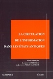 Laurent Capdetrey et Jocelyne Nelis-Clément - La circulation de l'information dans les Etats antiques.