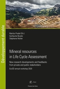 Marilys Pradel et Guillaume Busato - Mineral resources in Life Cycle Assessment - New research developments and feedbacks from private and public stakeholders.
