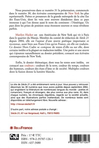 Siècle 21 N° 31, automne-hiver 2017 Ecrivains contemporains de New York. Tome 2, Nouvelles voix d'Amérique