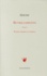 Johann Wolfgang von Goethe - Oeuvres complètes - Tome 1, Poésies diverses et pensées.