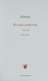 Johann Wolfgang von Goethe - Oeuvres complètes - Tome 8, Mémoires.
