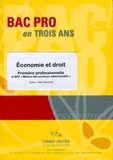 Alain Brémond - Economie et droit 1e Bac pro et BEP métiers des secteurs administratifs.