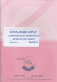 Agnès Lieutier et Christiane Corroy - Annales de CAPLP comptabilité et bureautique épreuve technique - Enoncés.