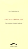 Auguste Comte - Appel aux conservateurs (1855).