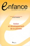 Christine Sorsana - Enfance Volume 63 N° 1, Janv : Action et développement de la pensée.