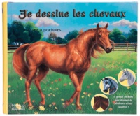 Prospérine Desmazures et Fiona Sansom - Je dessine les chevaux - Livre à pochoir.