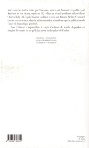 Recueil des publications scientifiques de Ferdinand de Saussure