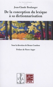 Jean-Claude Boulange - De la conception du lexique à sa dictionnarisation.