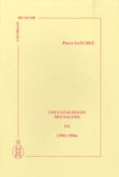 Pierre Sanchez - Les catalogues des salons - Tome 20 (1902-1904).