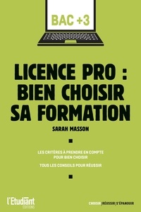 Sarah Masson - Licence pro : bien choisir sa formation.