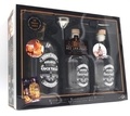 Emilie Murmure - Mes arrangés faits maison - Gin, tequila, vodka - Coffret avec 1 bouteille gravée de 1 l, 2 bouteilles gravées de 350 ml, 1 bec-verseur, 1 entonnoir en inox, et 1 lot d'étiquettes et liens.