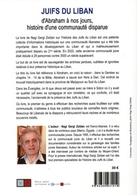 Juifs du Liban. D'Abraham à nos jours, histoire d'une communauté disparue