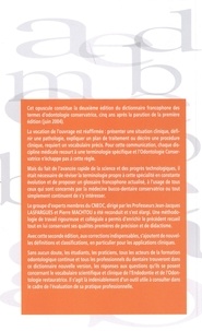 Dictionnaire francophone des termes d'odontologie conservatrice 2010. Endotologie & odontologie restauratrice 2e édition