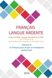  FIPF - Le français pour et par un enseignant performant - Actes du XIVe congrès mondial de la FIPF, volume IX.