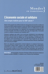 L'économie sociale et solidaire. Une utopie réaliste pour le XXIe siècle ?
