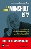 Sicco Mansholt - La lettre Mansholt 1972.