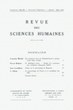  PU du Septentrion - Revue des Sciences Humaines N° 65, 1/1952 : .
