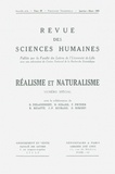  PU du Septentrion - Revue des Sciences Humaines N° 69, 1/1953 : Réalisme et naturalisme.