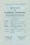  PU du Septentrion - Revue des Sciences Humaines N° 71, 7/1953 : .