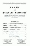  PU du Septentrion - Revue des Sciences Humaines N° 73, 1/1954 : .