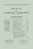  PU du Septentrion - Revue des Sciences Humaines N° 84, 10/1956 : .