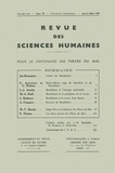  PU du Septentrion - Revue des Sciences Humaines N° 85, 1/1957 : .